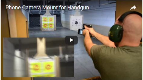 Video Camera Mount for Handgun - Pistol - Gun - Demo Video